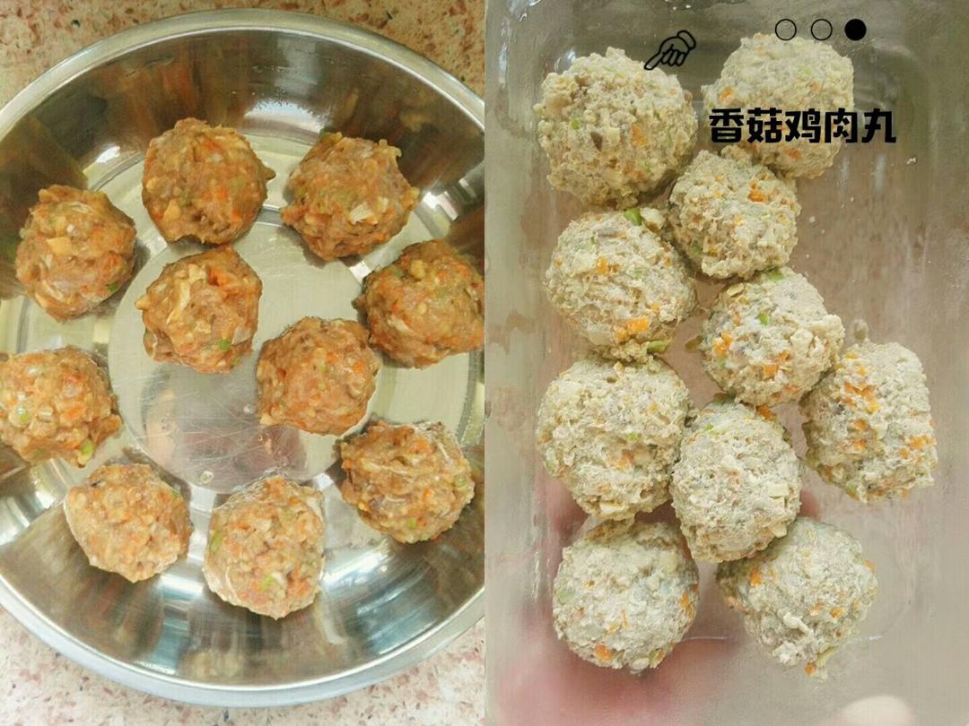 香菇胡萝卜鸡胸肉丸