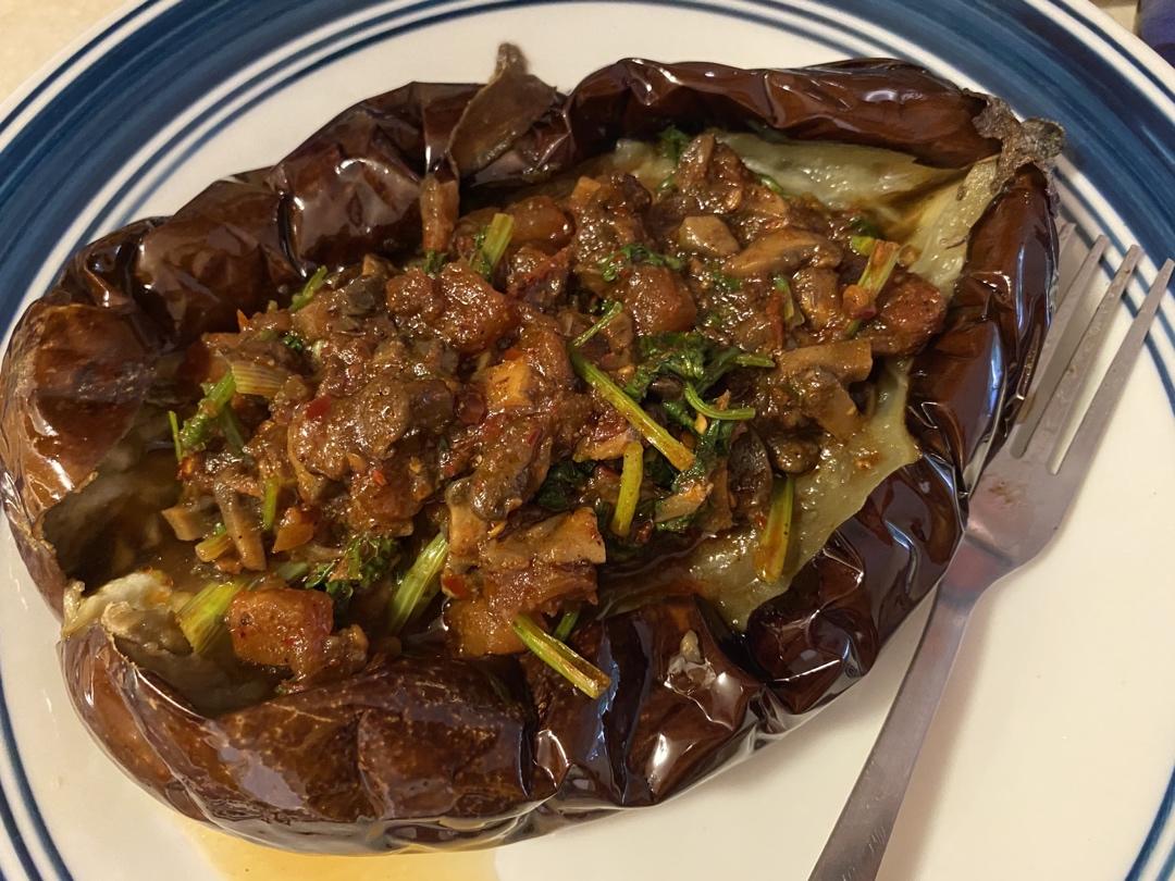 CC招牌菜销魂烤茄子，百吃不厌！