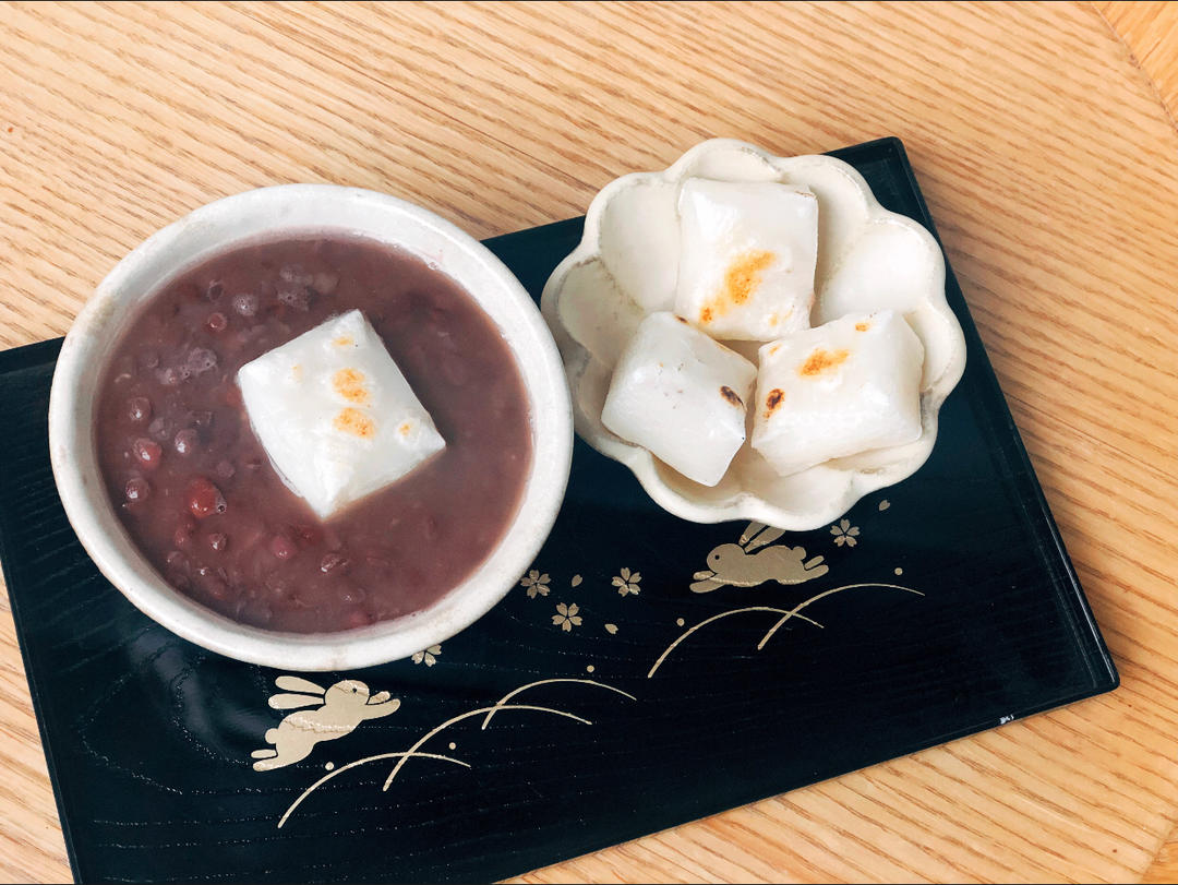 【治愈美食 | 日式の烤年糕红豆汤】
