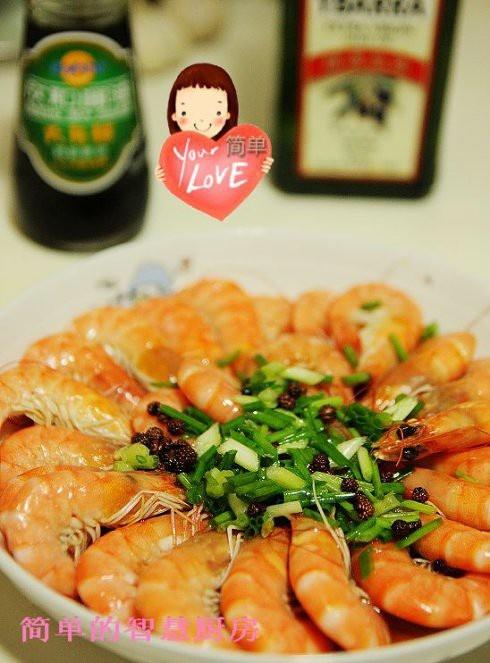 椒油炝虾的做法