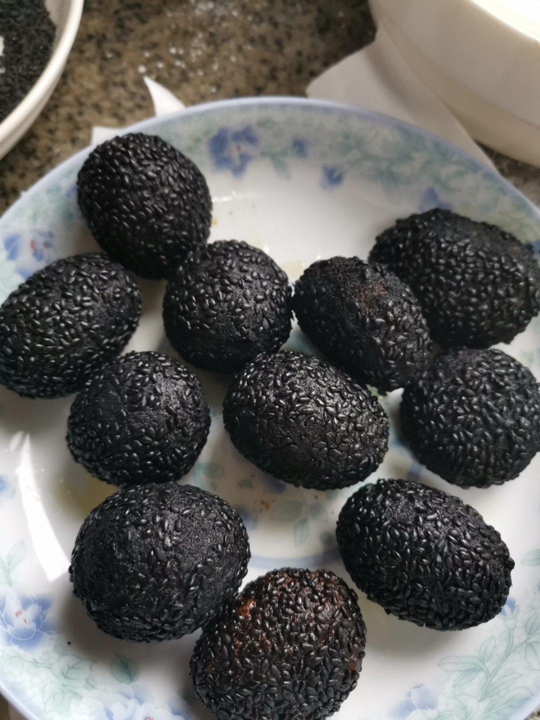 南瓜糯米粉空心麻球