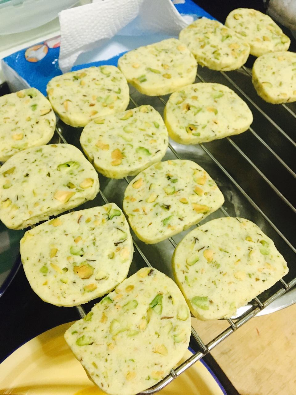 蓝带配方开心果曲奇