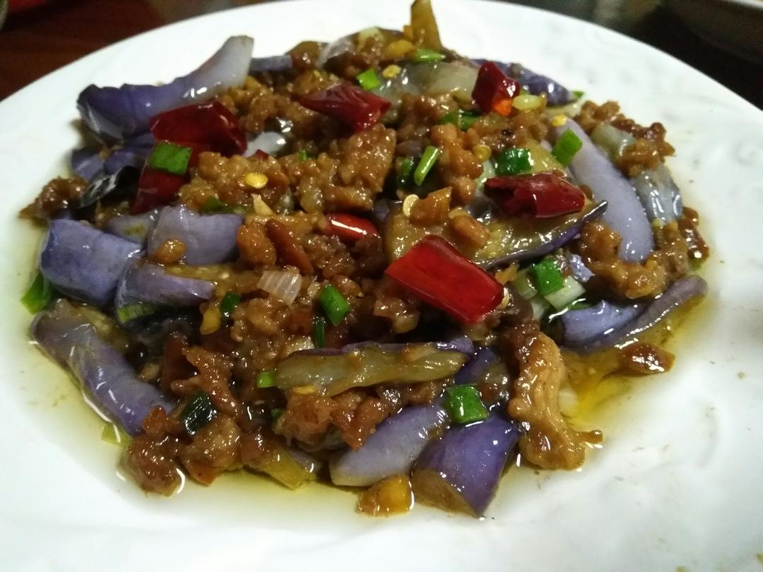 红烧肉沫茄子