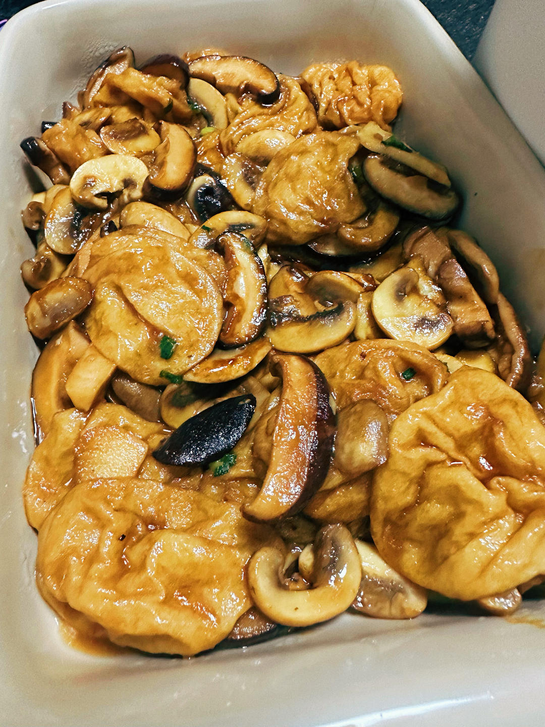 江南菜——蚝油双菇油面筋
