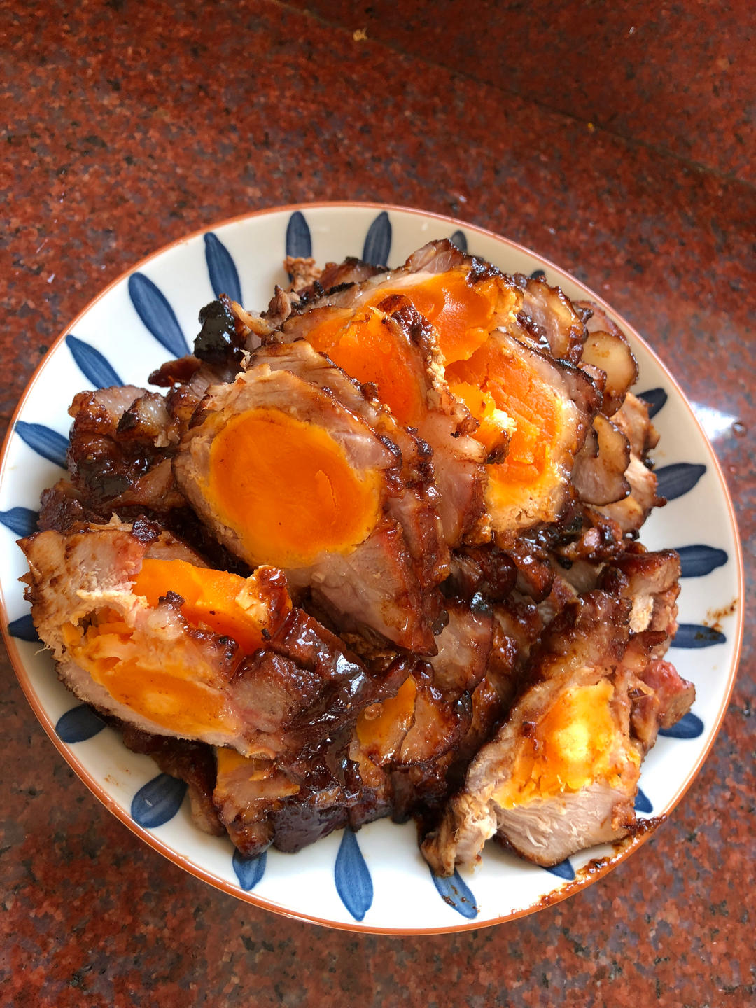 咸蛋叉烧肉（好吃得爆炸）