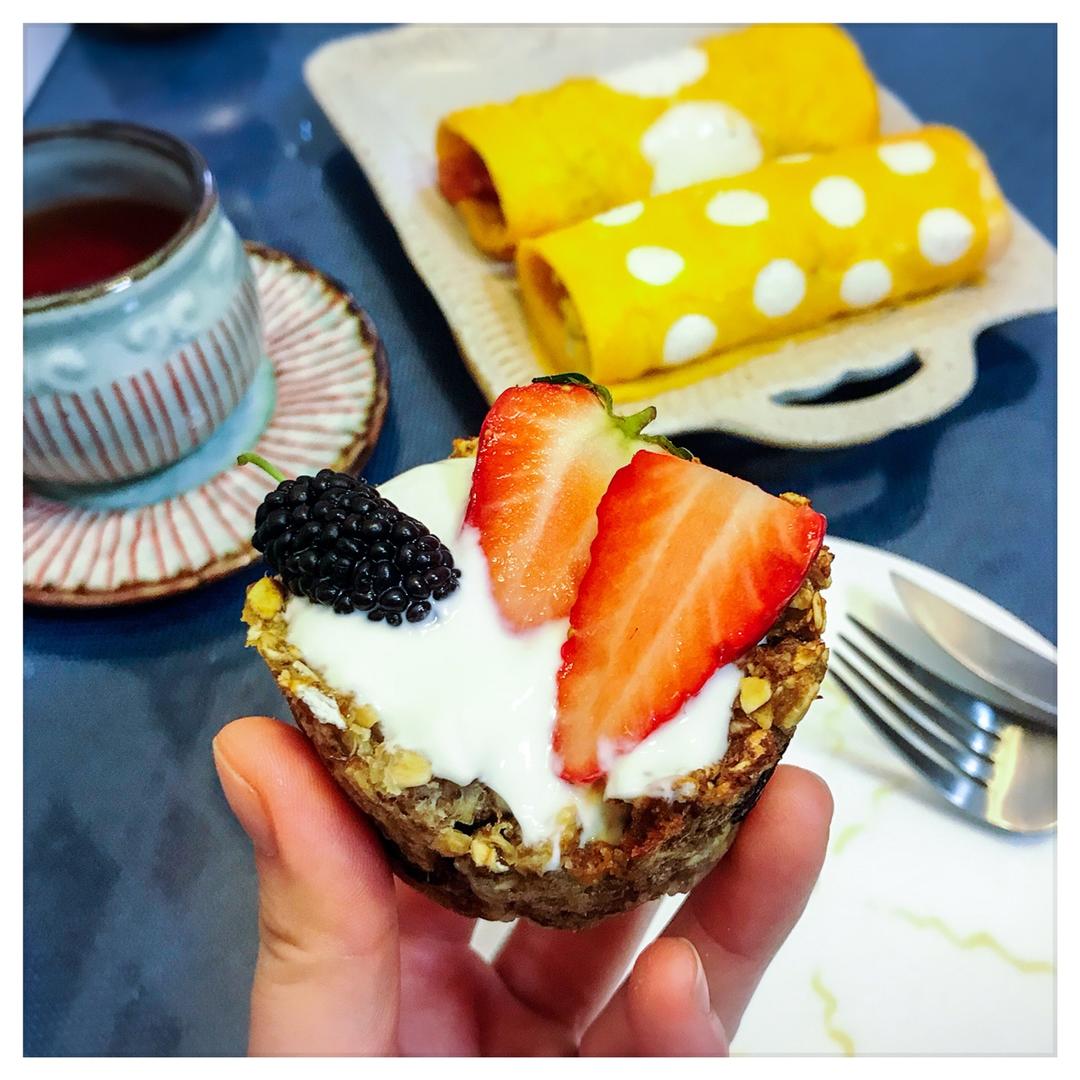 早餐燕麦杯 — 可以吃掉的杯子