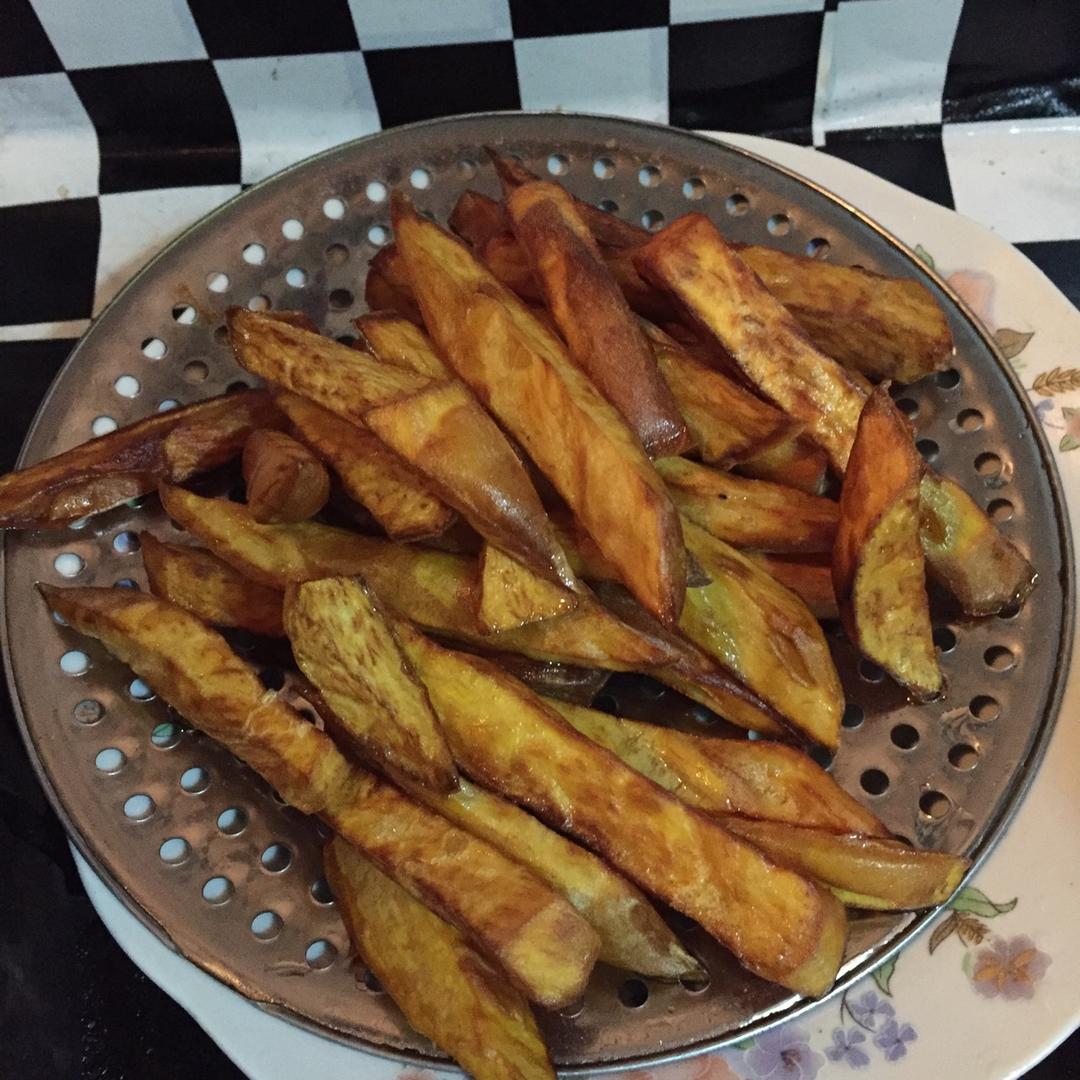 清爽简单炸红薯条（炸地瓜条）