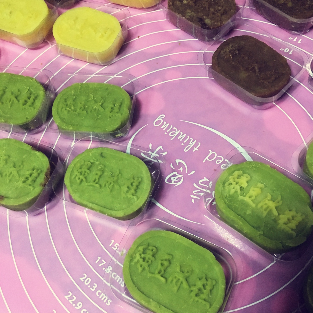 抹茶双色绿豆糕