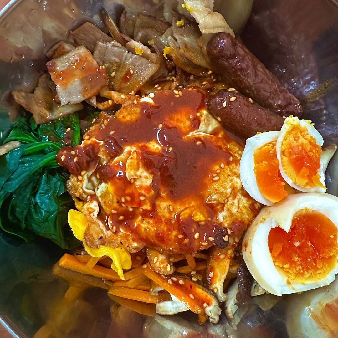 ✅挑战365天晚餐不重样第125天:韩式拌饭‼️的做法