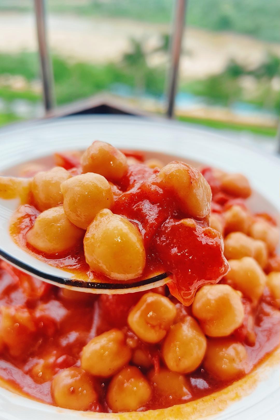 「番茄烩鹰嘴豆」减脂餐首选