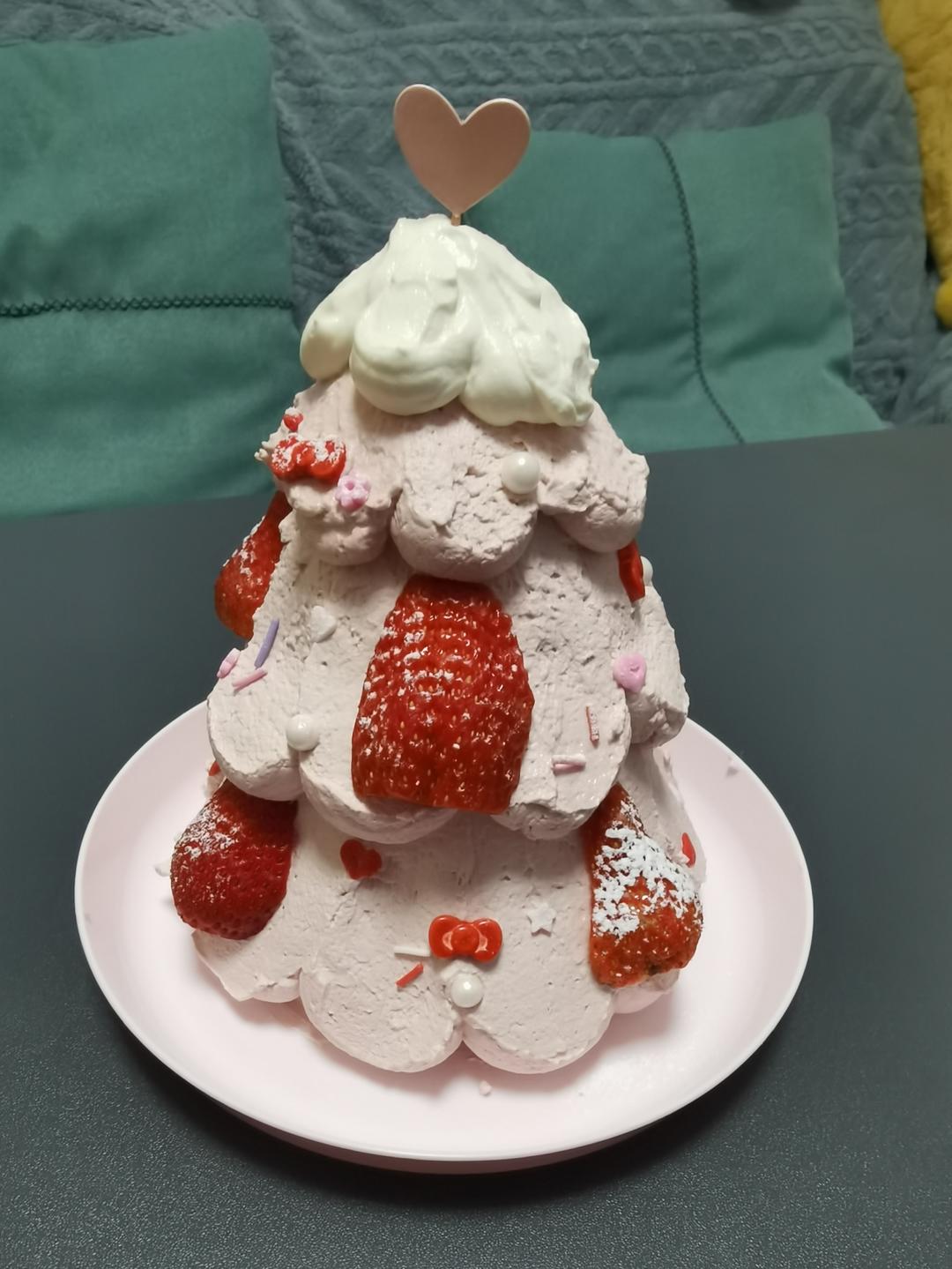 🎄圣诞树蛋糕｜芋泥抹茶奶油