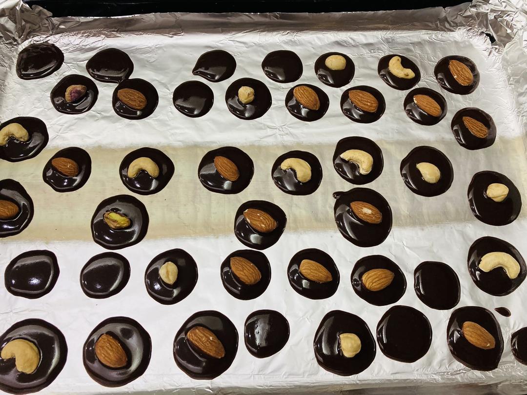 巨简单❗️嘎嘣脆❤️可可坚果薄脆❗️