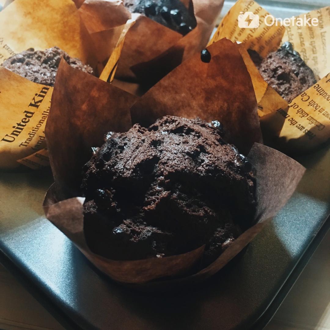 超简单的星巴克巧克力麦芬~~更新啦~无需打发