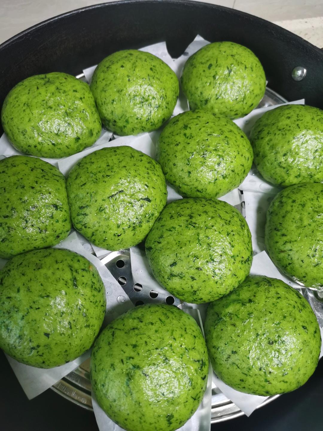 做一笼好吃的艾草馒头&艾草豆沙包