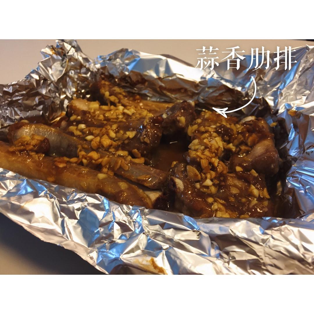 蒜香烤排