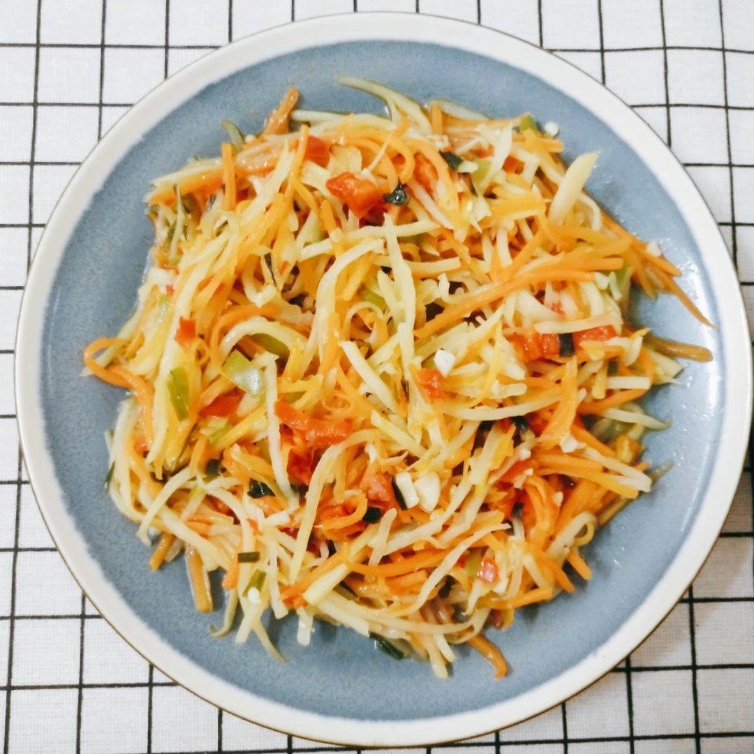 炒胡萝卜土豆丝