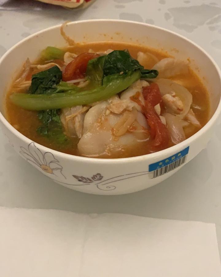 金针菇番茄鱼片汤