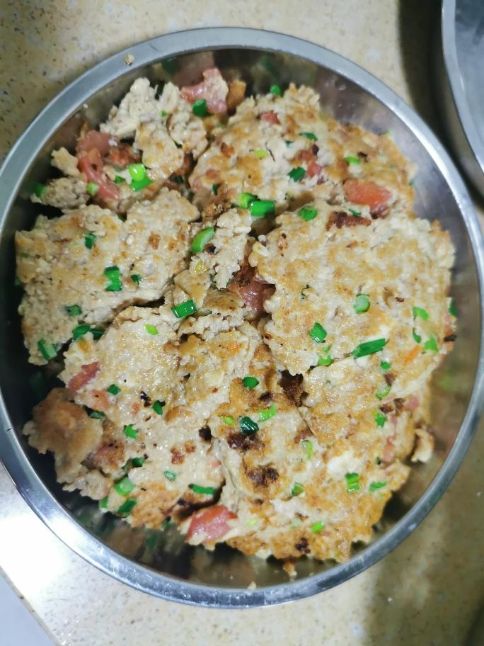 豆腐鲜蔬肉饼