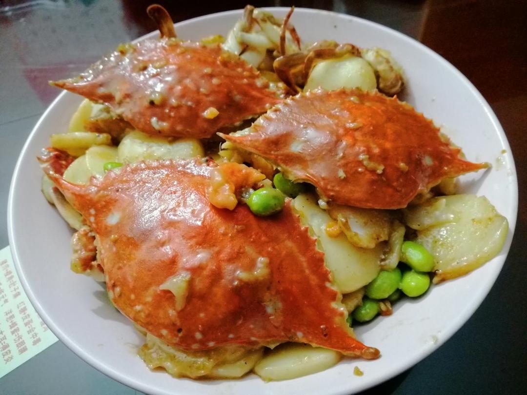 梭子蟹炒年糕