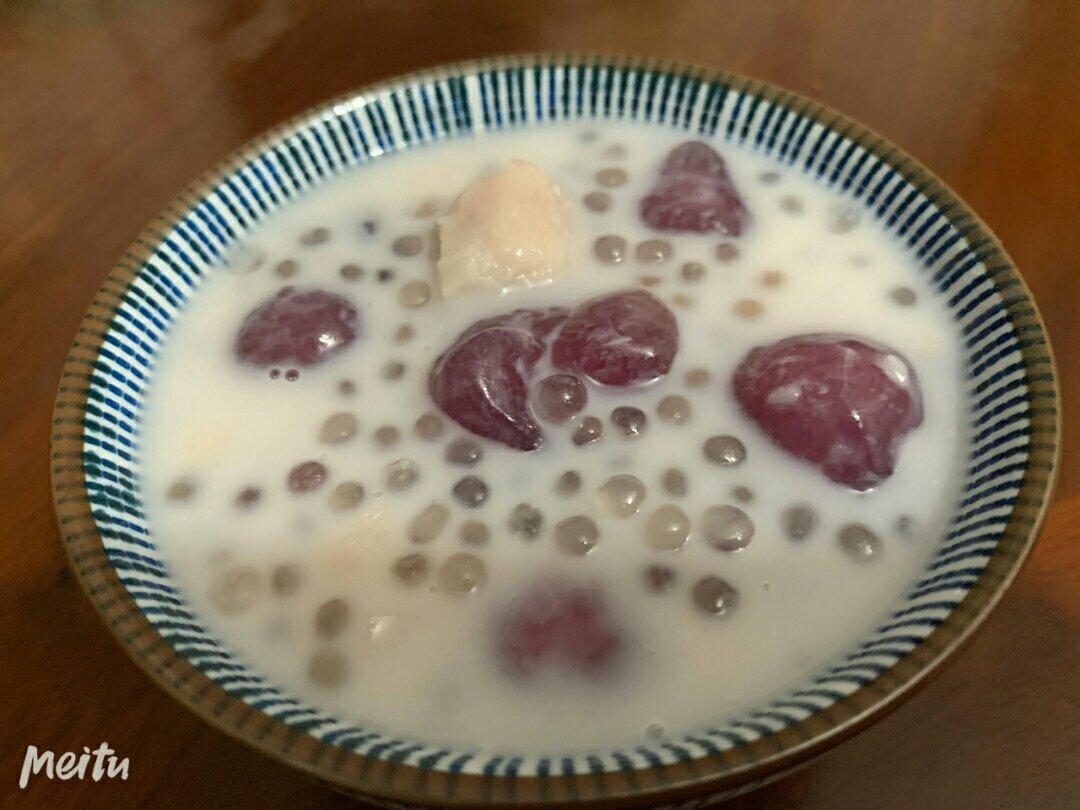 椰汁牛奶芋圆芋头西米露