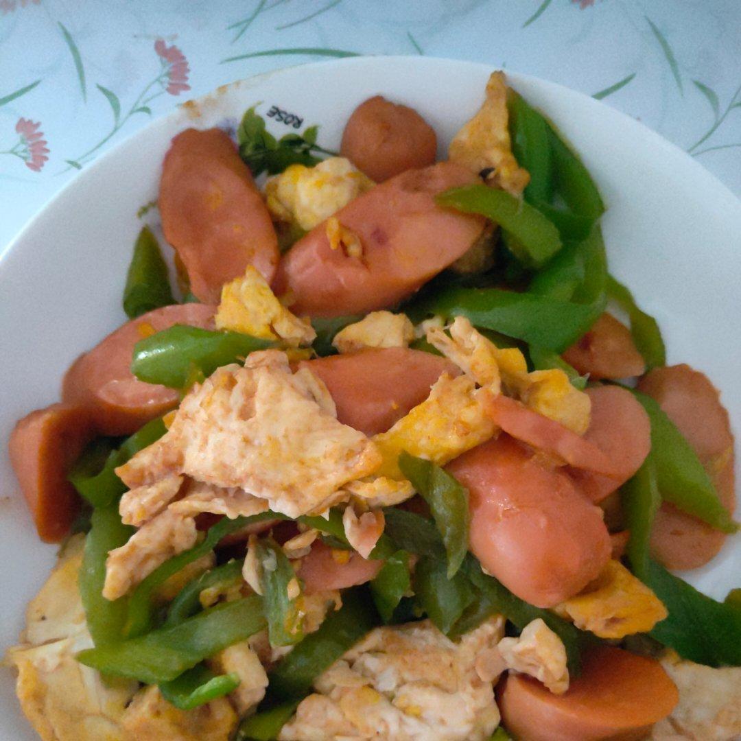 零失败🔥巨好吃又下饭的青椒火腿肠炒鸡蛋🔥