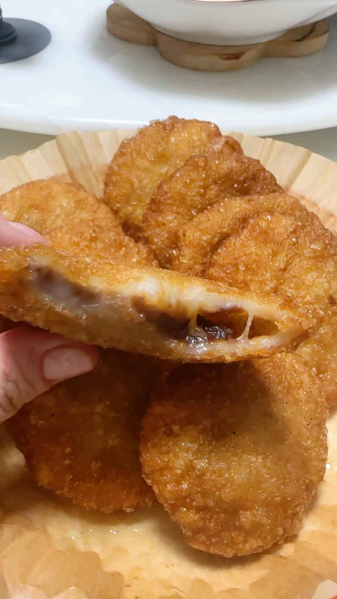 东北油炸糕（糯米粉豆沙馅儿）不翻车很简单