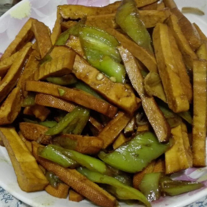 青椒炒豆腐干