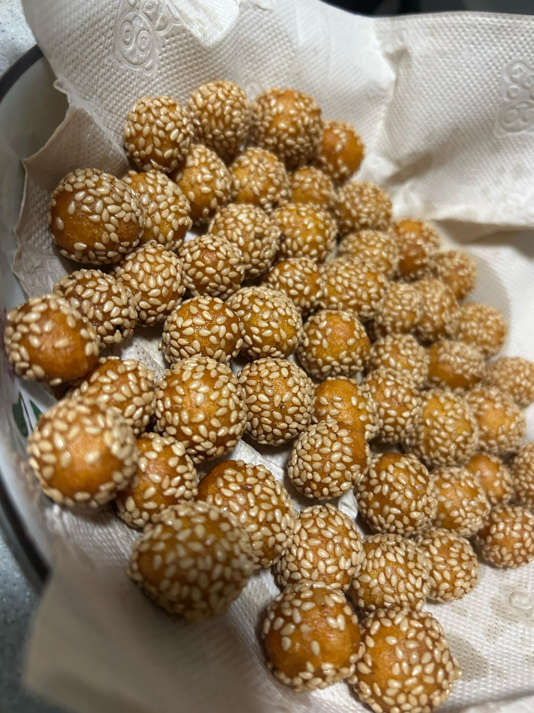 “南瓜芝麻球”聚餐必做小点心