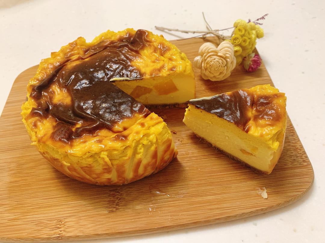 芒果巴斯克乳酪蛋糕的做法