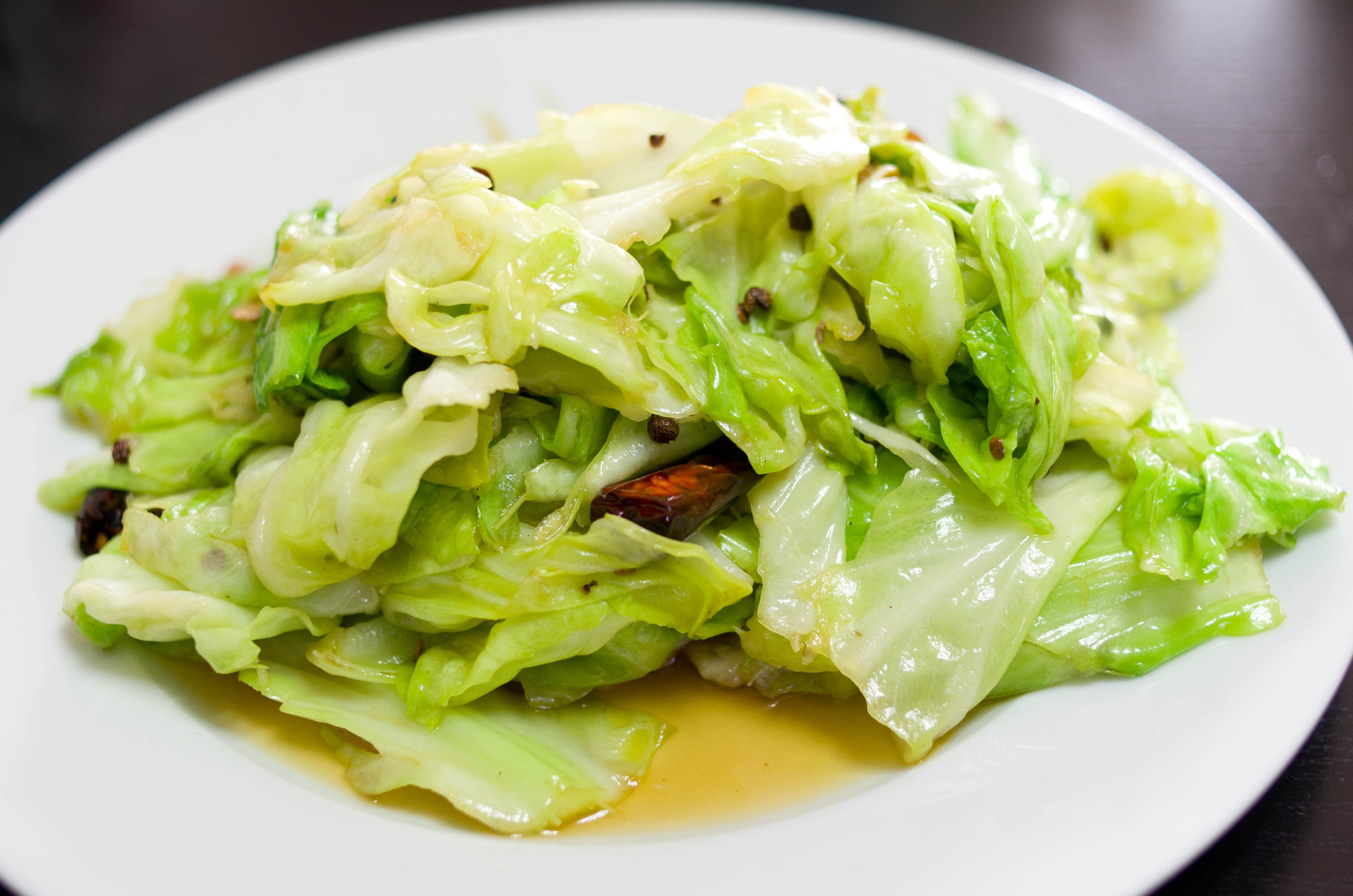 呛炒圆白菜