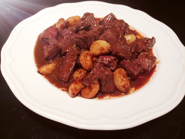 黑蒜子牛肉粒