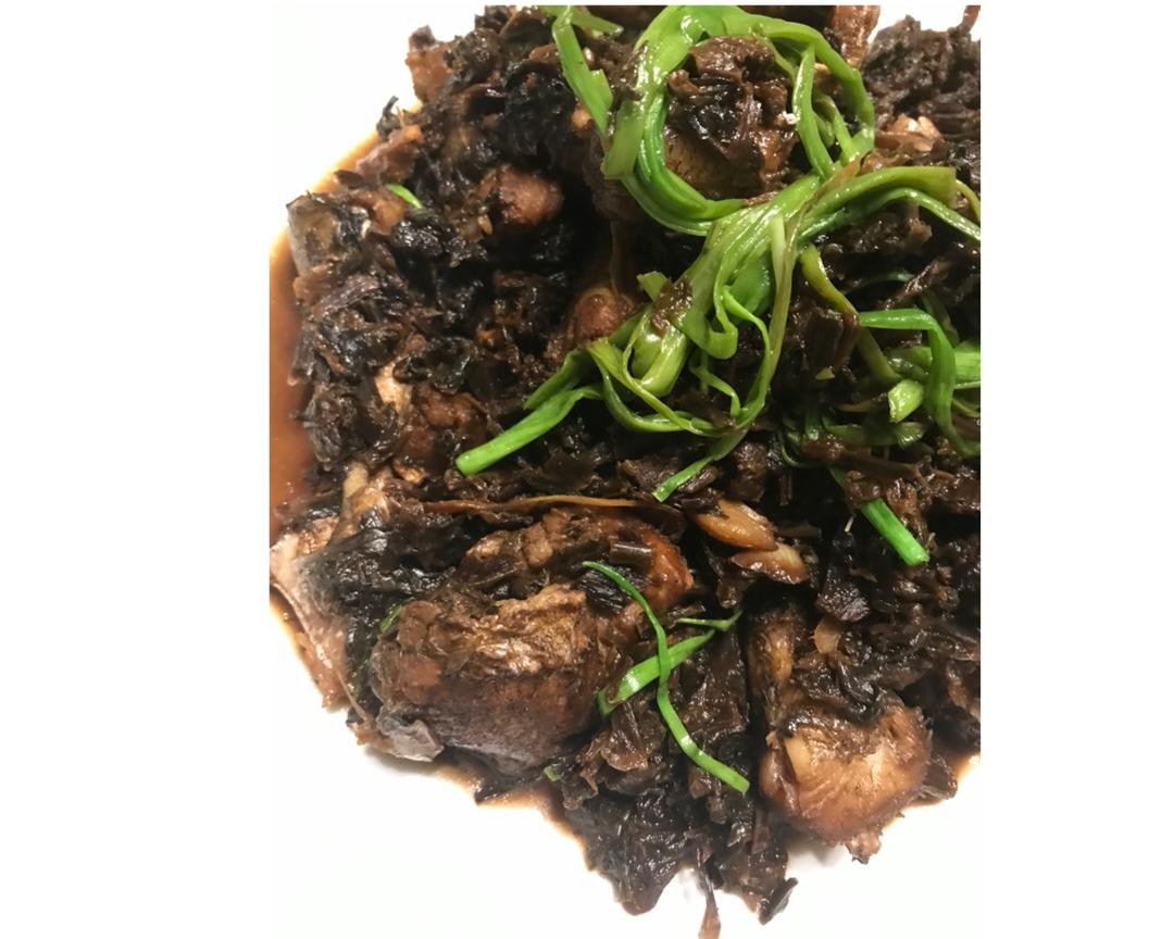 炒竹签鱼梅干菜