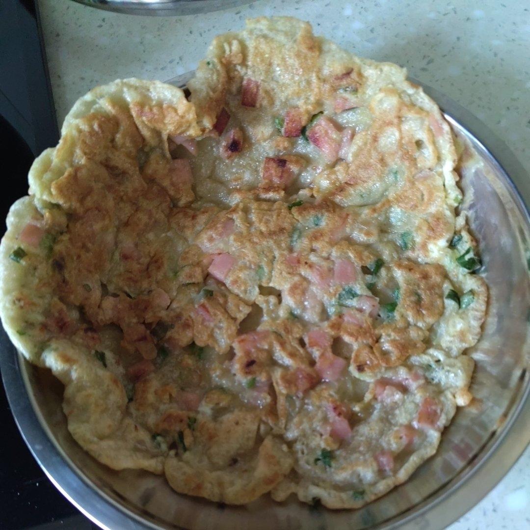 葛根粉小葱鸡蛋饼