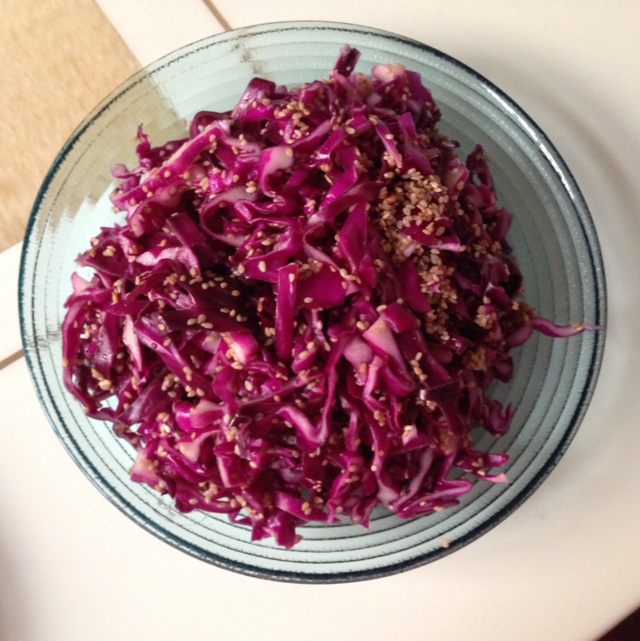 凉拌紫甘蓝