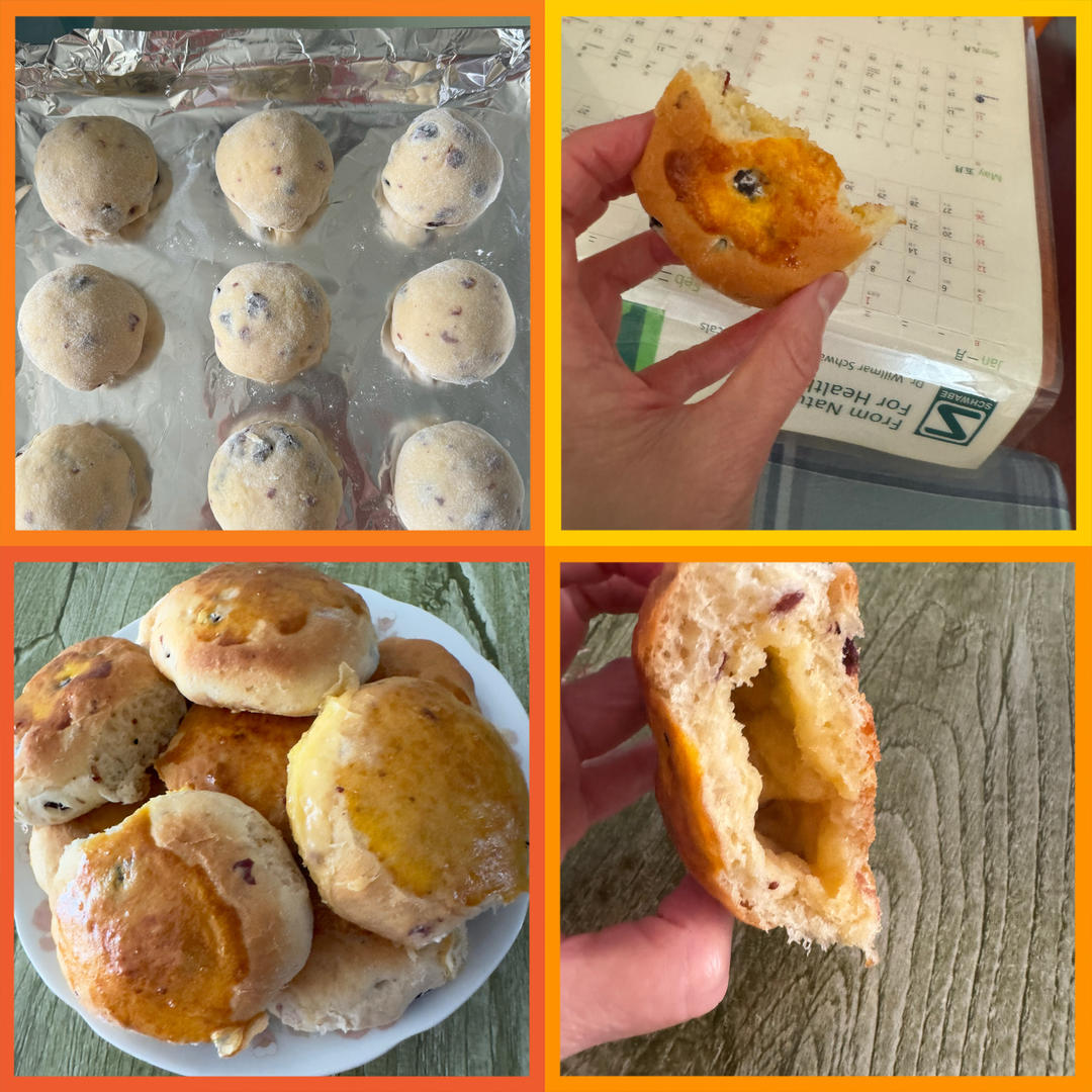 奶酪馅蔓越莓面包