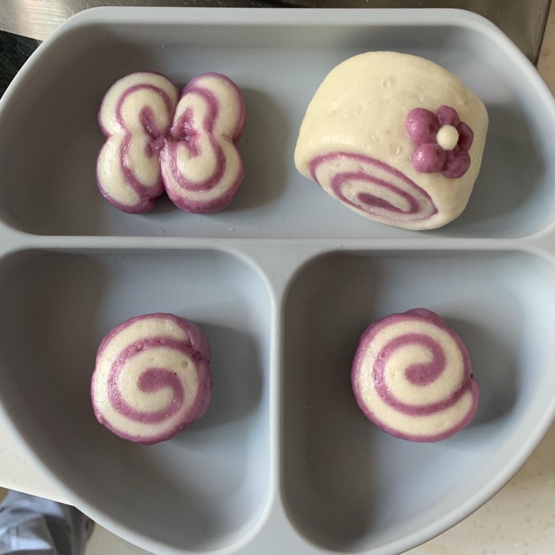 颜值担当：紫薯双色馒头