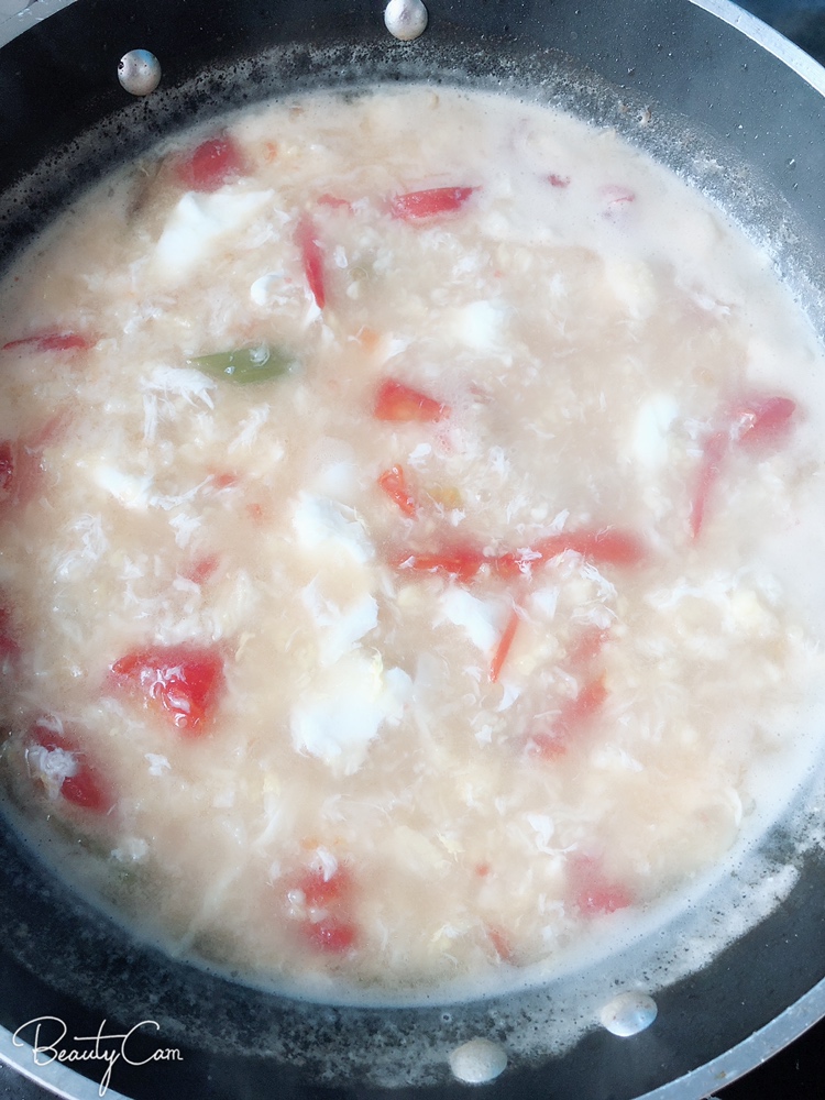 西红柿鸡蛋面疙瘩汤的做法 步骤5