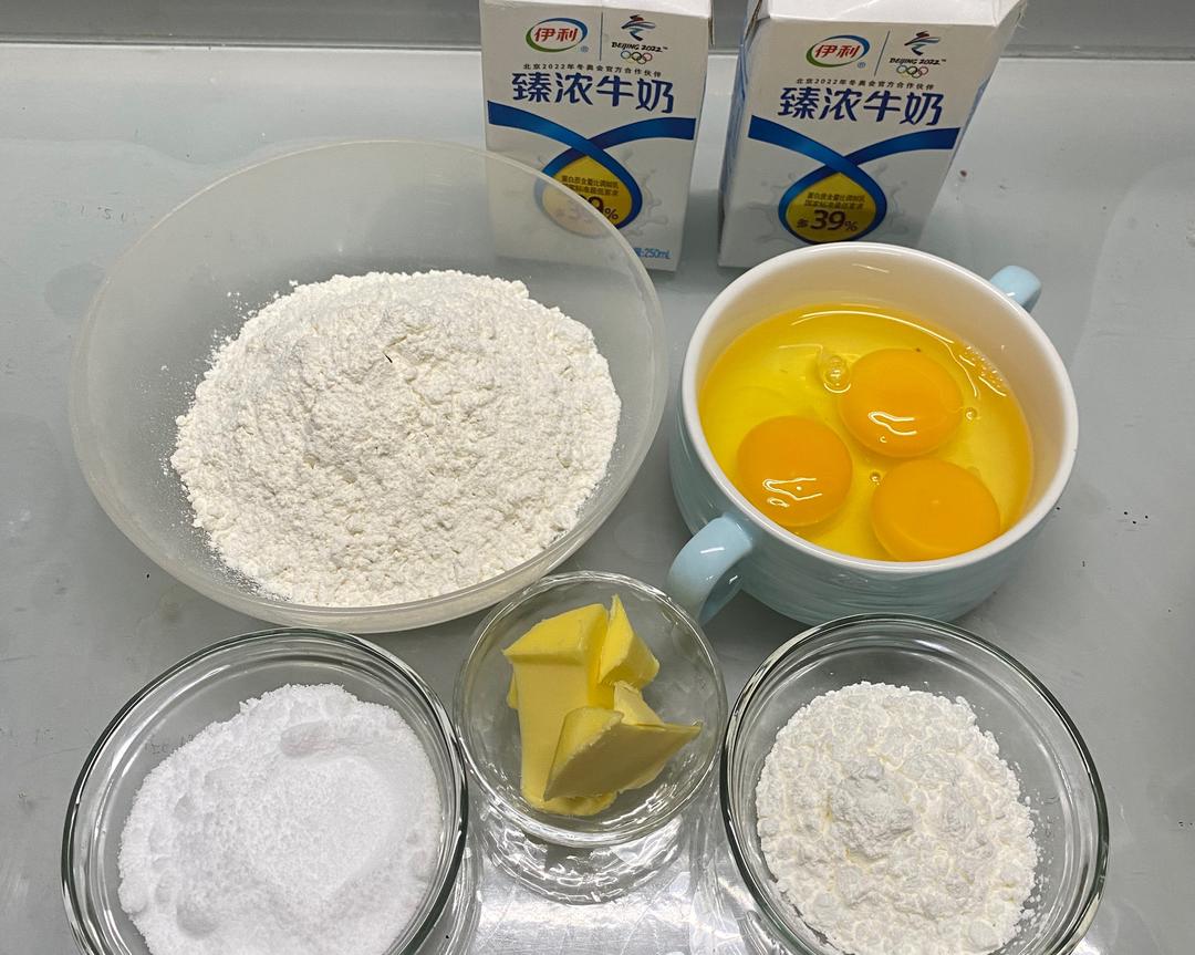 纯奶手撕吐司的做法 步骤1