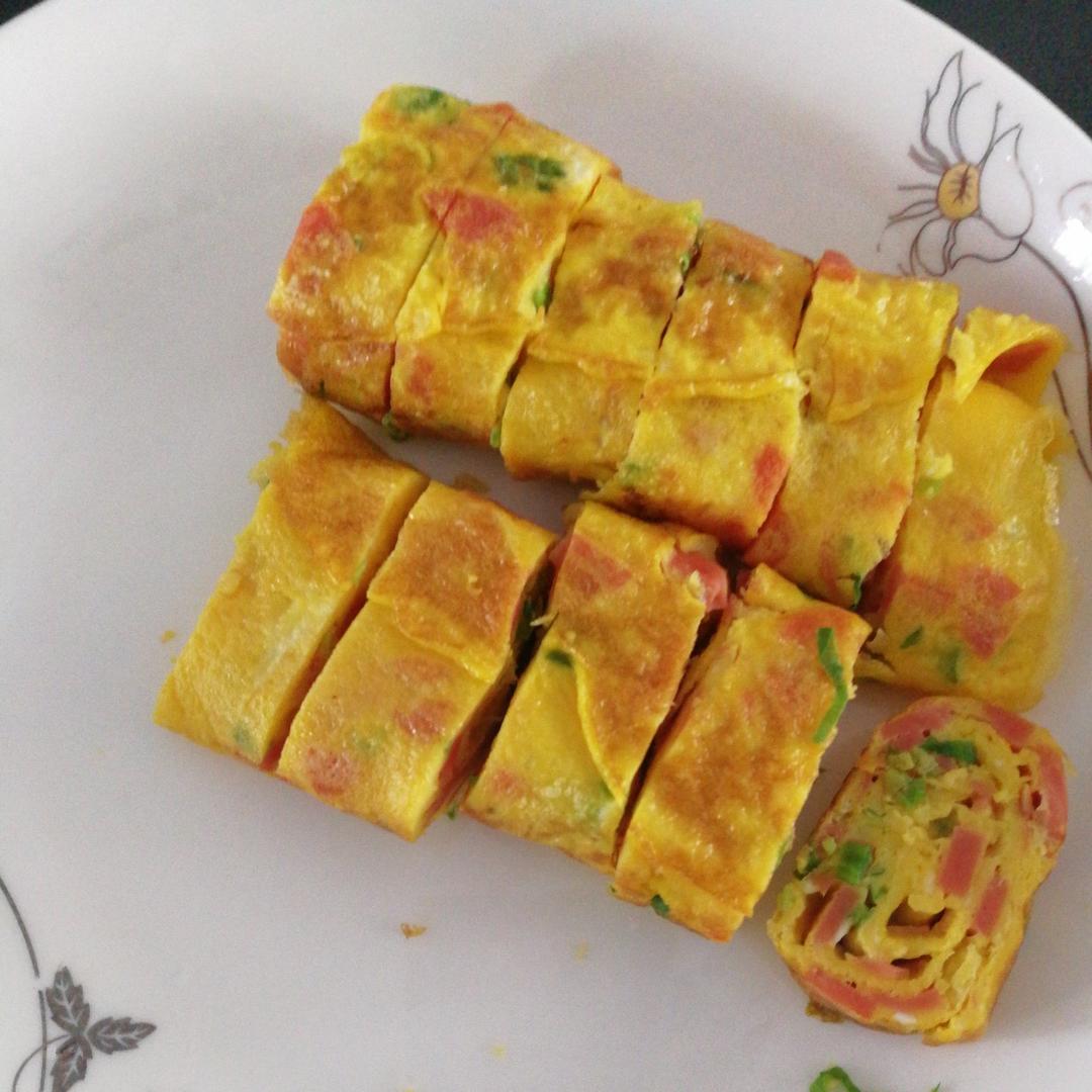 宝宝们最爱的营养餐。。。厚蛋烧