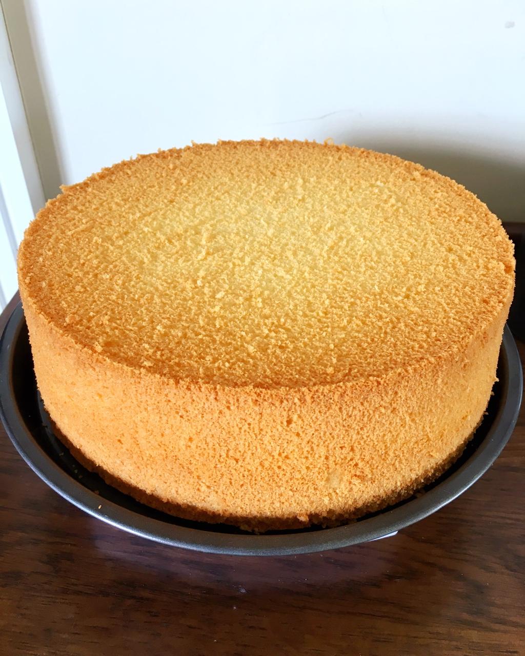 七秒记忆y做的八寸戚风蛋糕