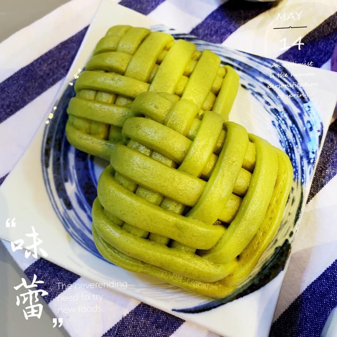 抹茶红豆包