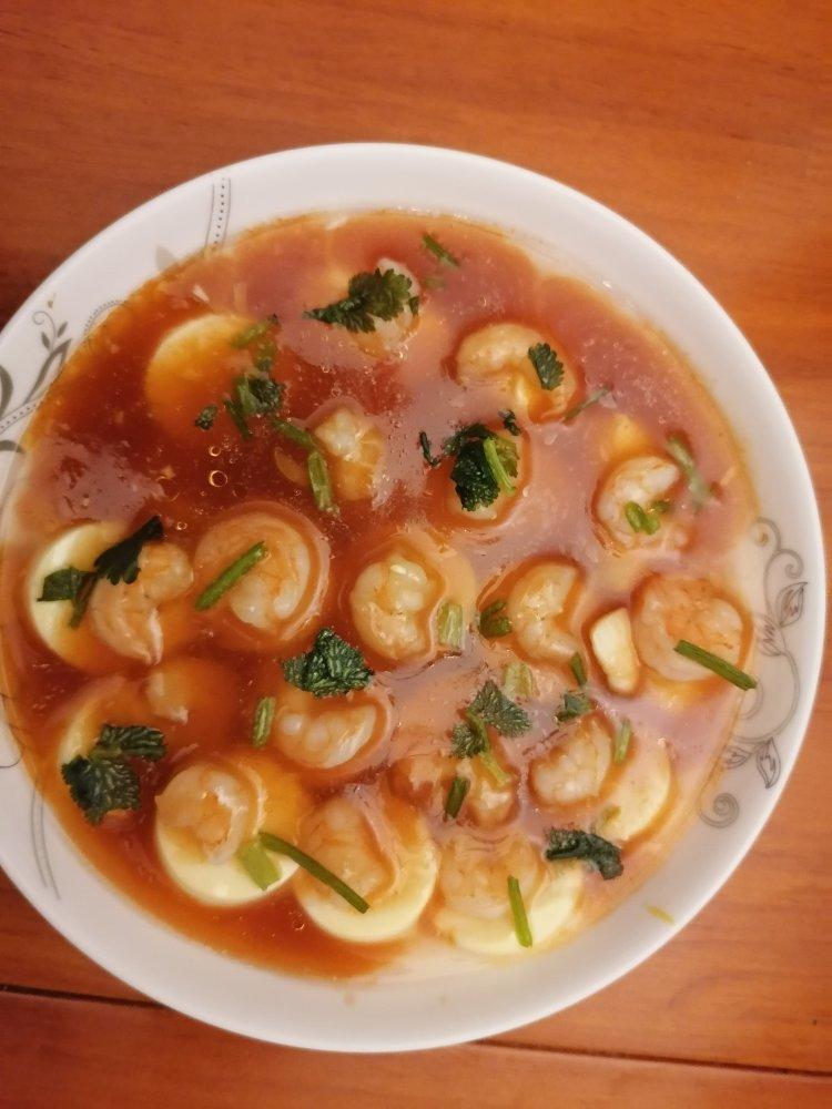 虾仁蒸玉子豆腐