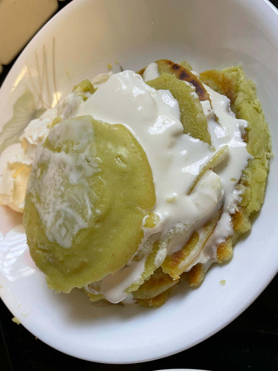 圣诞树水果松饼塔
