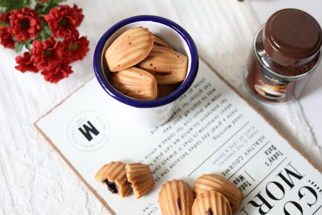 咖啡蓝莓玛德琳的做法