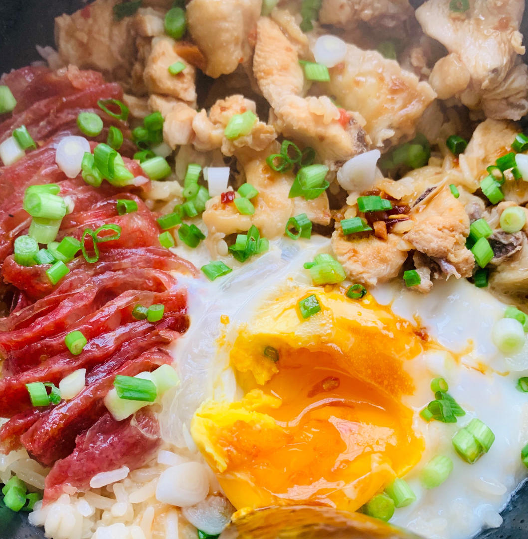 电饭煲营养腊肠饭