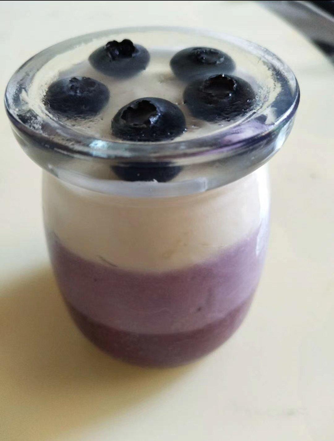 清爽蓝莓慕斯，夏日的那一抹清凉