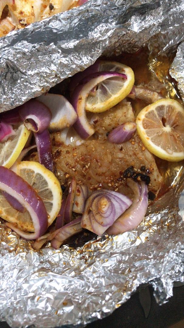 无油香烤巴沙鱼