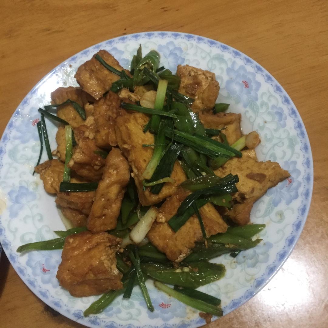 青椒炒豆腐