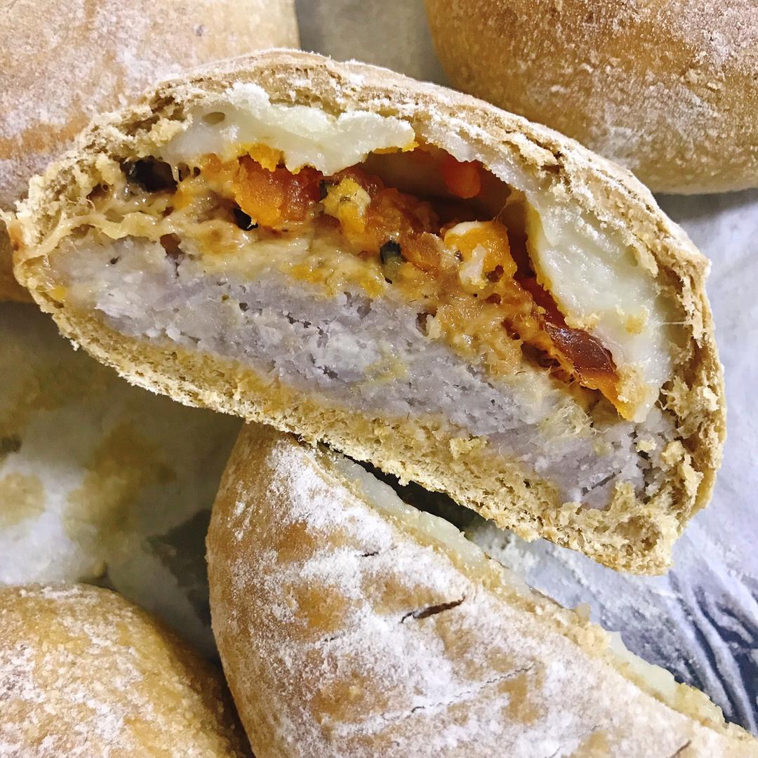 芋泥椰浆麻薯软欧包