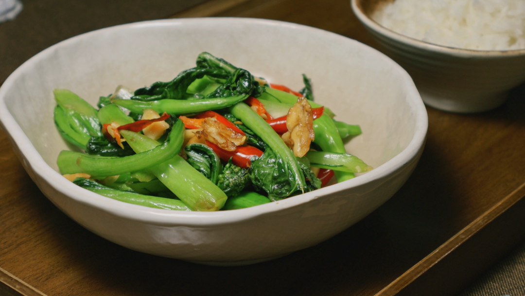 猪油炒菜心的做法